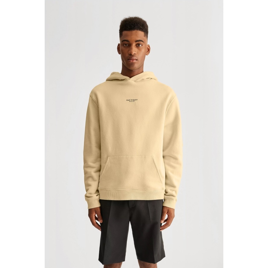Axel Arigato Natural Yellow Focus Logo Hoodie