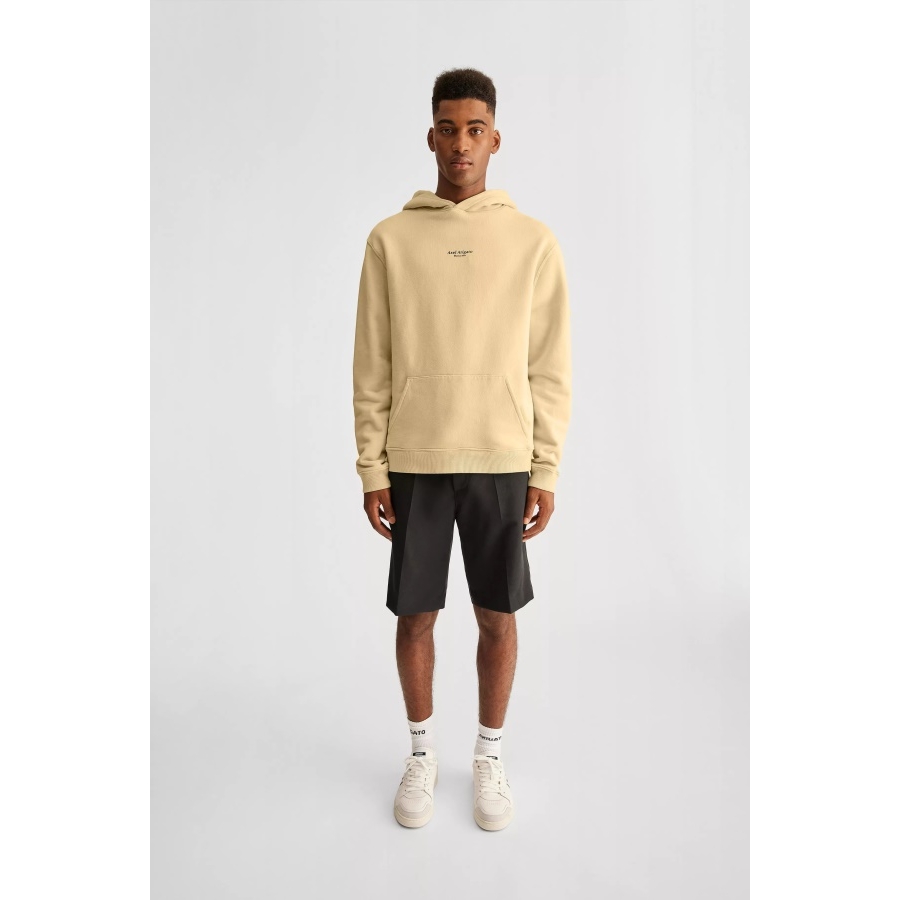 Axel Arigato Natural Yellow Focus Logo Hoodie