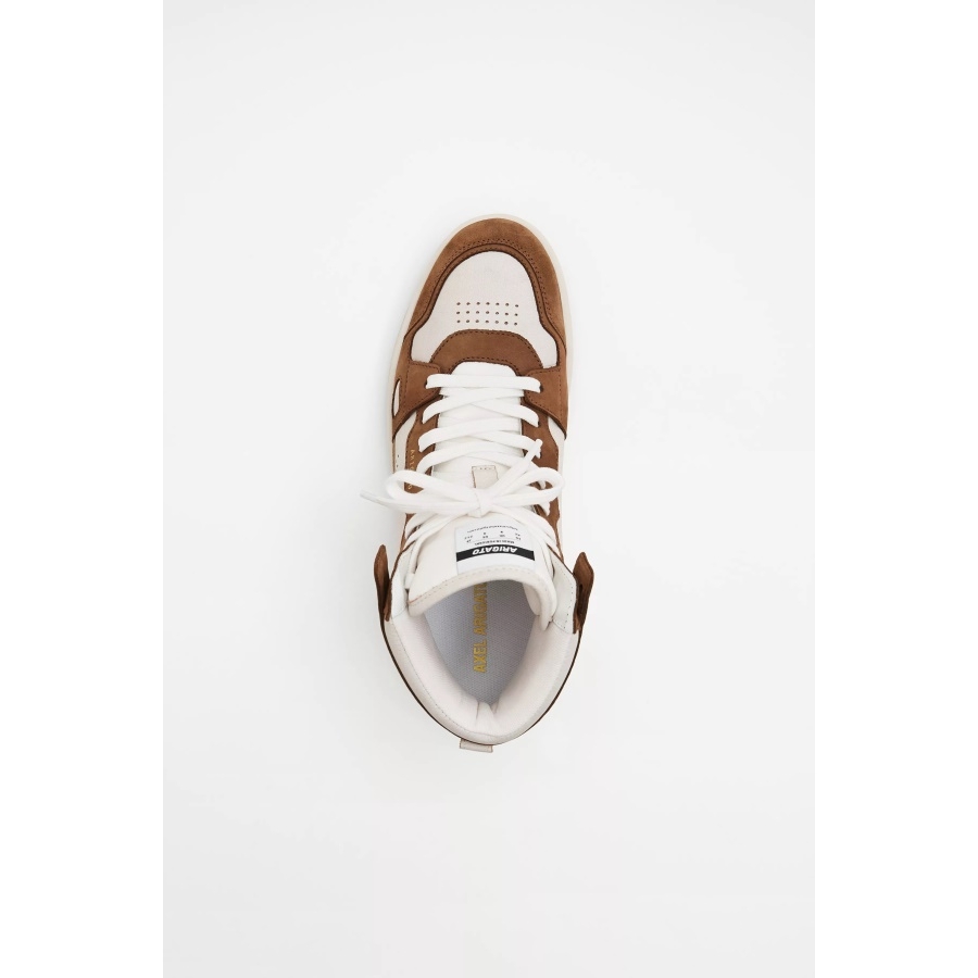 Axel Arigato Beige Brown Dice Hi Sneaker