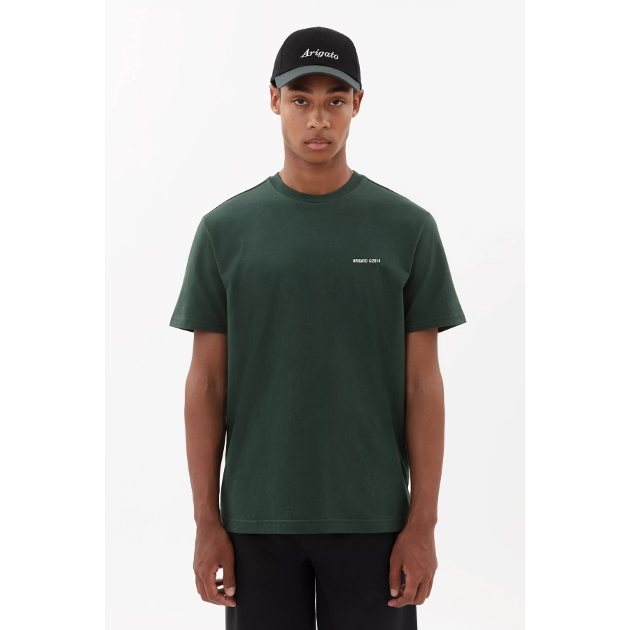 Majica S Monogramom Zelena Axel Arigato