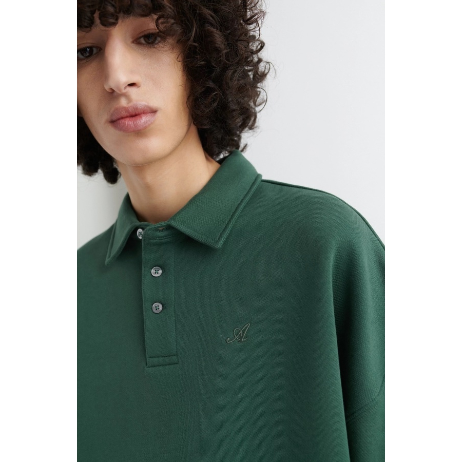 Polo Majica S Potpisom Axel Arigato Tamno Zelena