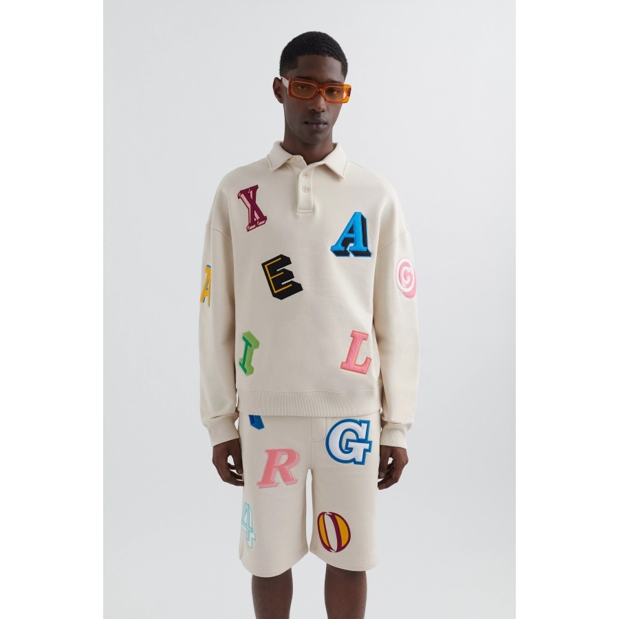 Axel Arigato Blijedo Bež Inferno Monogram Polo Majica
