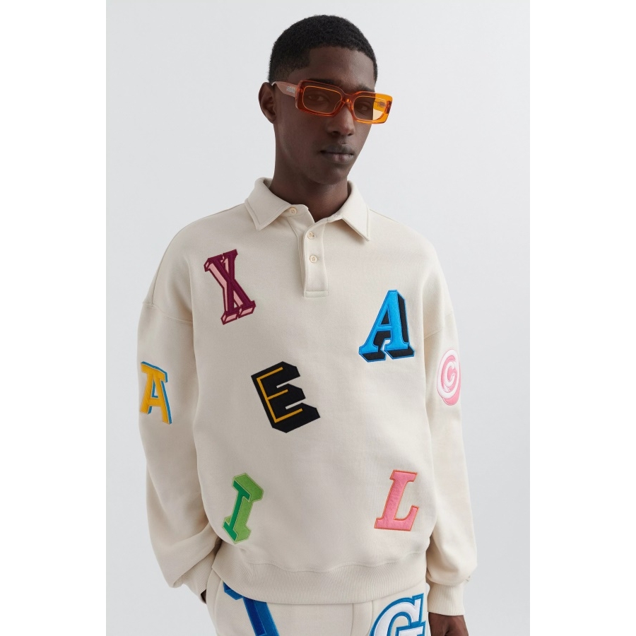 Axel Arigato Blijedo Bež Inferno Monogram Polo Majica